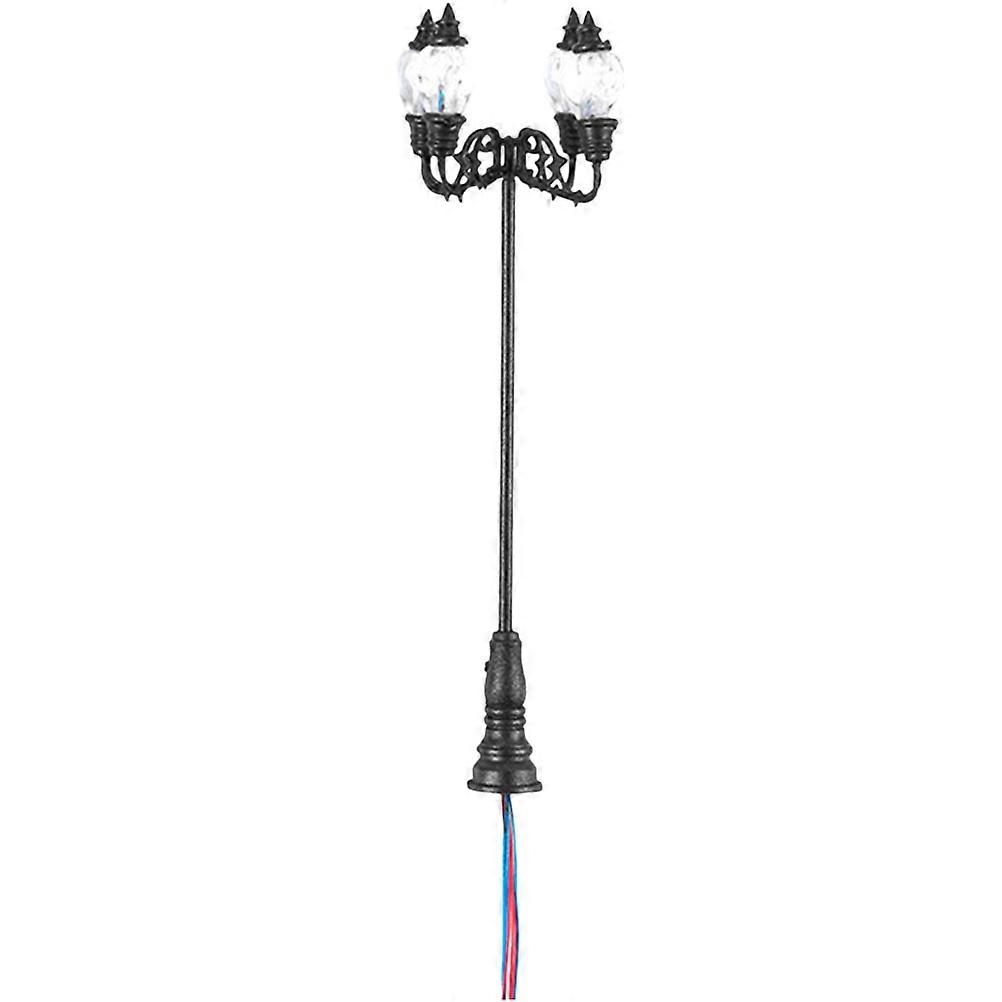 2pcs Diy Sand Table Yard Lights Street Light Models Construction Sand Table Making Material