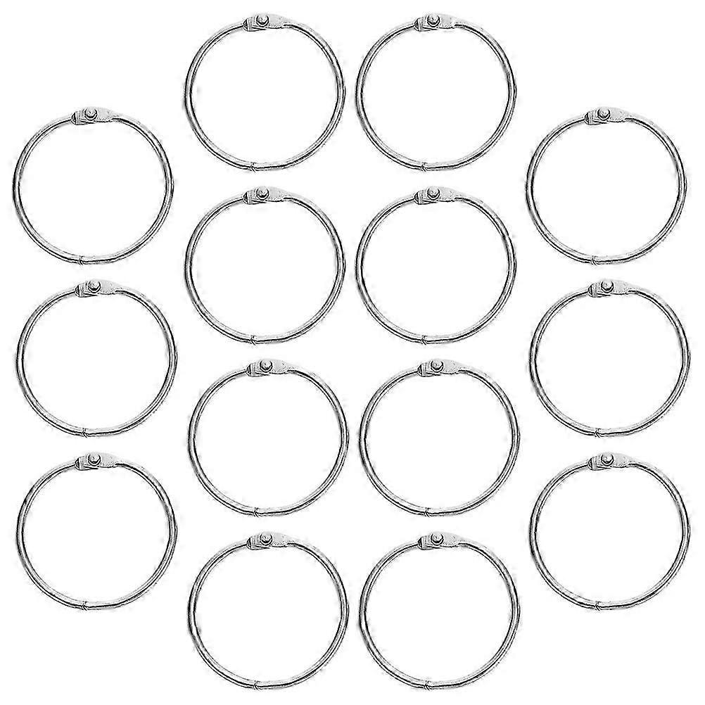 Metal Binder Rings for Multi-Function Use 20Pcs Silver Loose Leaf Rings