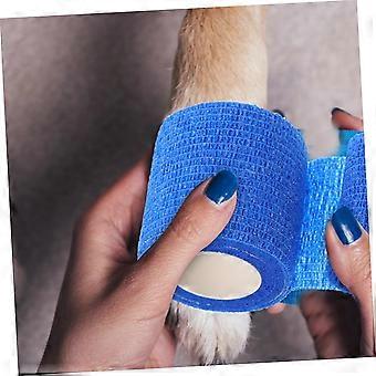 Verpakking met 6 zelfklevende, draagbare verbandjes voor katten en honden, elastische vingerhoedjes, 5 cm lang, multifunctionele producten voor huisdierverzorging.