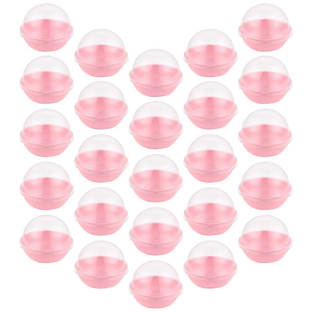 100Pcs Mini Cupcake Containers Cake Packaging Boxes Single Moon Cake Container with Dome Lid