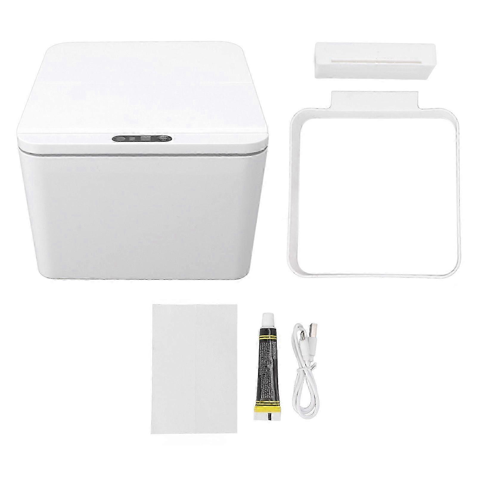Automatic Garbage Can 4L Capacity USB Charging Folding Lids Automatic Lifting Closing Intelligent Inductive Sensing Touchless Storage Box