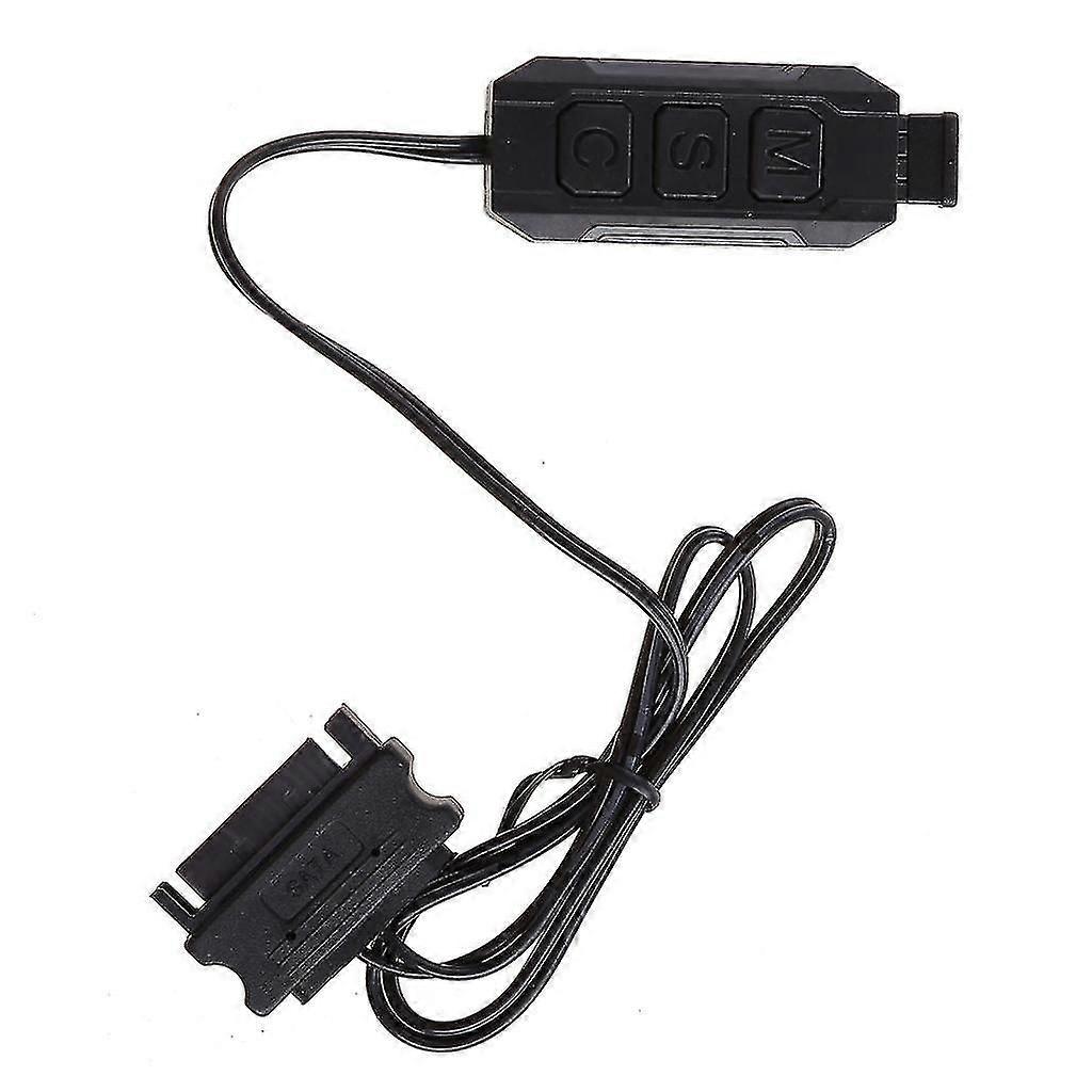 RGB ARGB Controller - Manual Control With SATA Power Supply For Computer Lighting