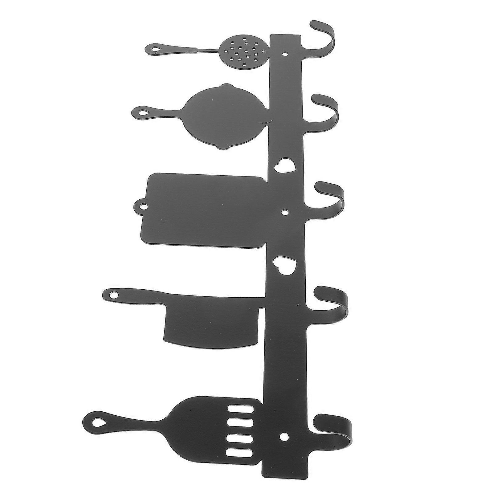 Retro Iron Wall Hook for Holding Use 5Pcs Kitchenware Shaped Hooks