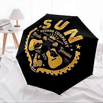1PC Rock n' Roll Umbrella Portable Folding Umbrella Iron Frame Hole Bone Structure Outdoor Home Umbrella A16