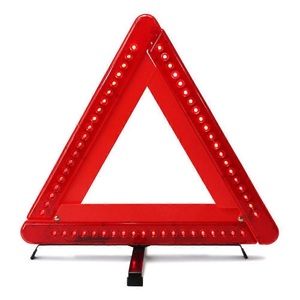 Foldable Warning Triangle LED Car/Roadside Reflective Emergency Triangle Reflector Flasher