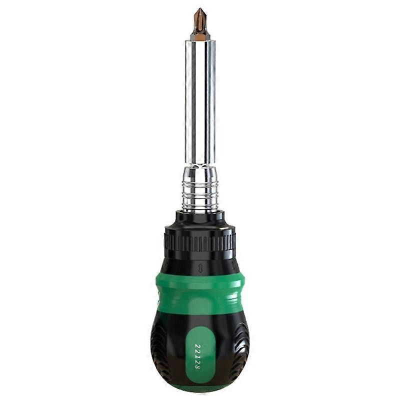Multifunction Collapsible Screwdriver Kit 14 Interchangeable Bit Solid Steel Construction Portable Tool