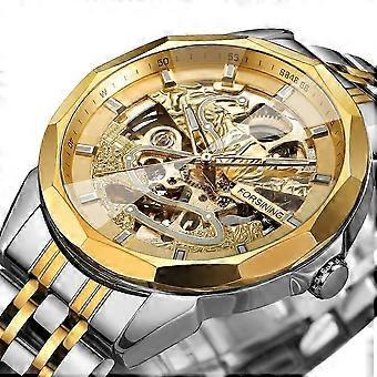 Forsining  Automatic Mechanical Movement Stainless Steel Men Luminous Watch 26-27