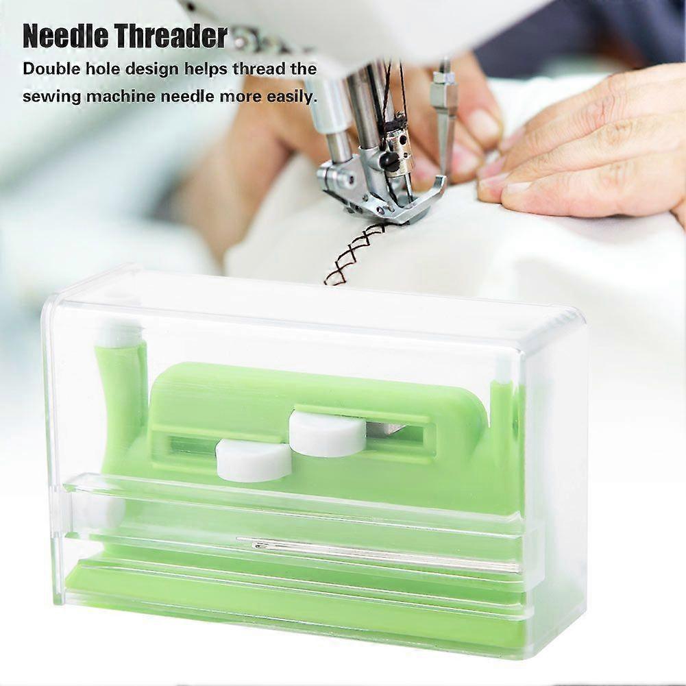 Hand Threader Double Needle Threader Insertion Tool Applicator Gift for G Compatible Machine Sewing