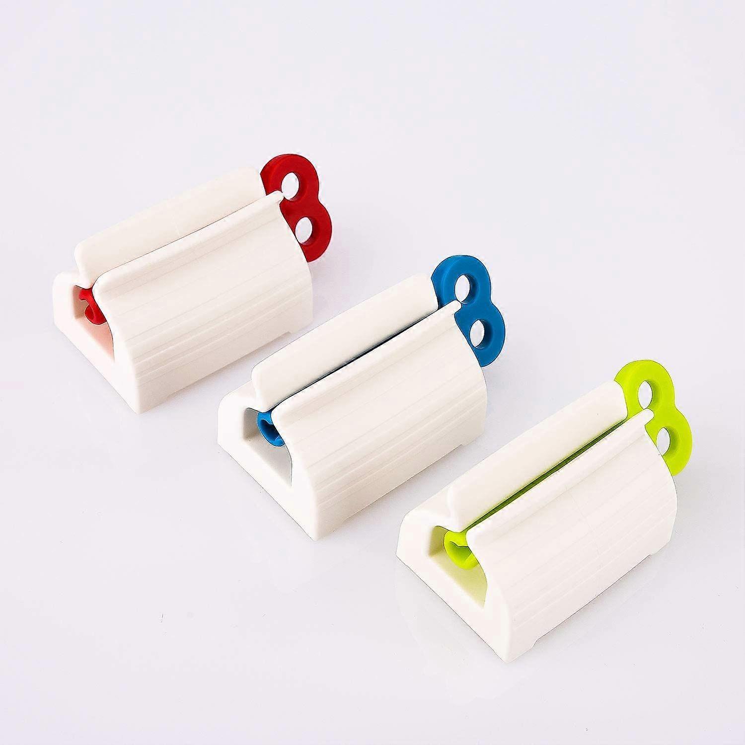 Toothpaste Squeezer Dispenser Toothpaste Holder Multipurpose Red Blue Green - 3 Pieces