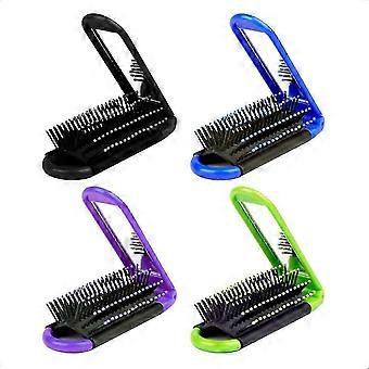 4Pcs Tragbare Haarbürste Falten - Reisebürste für Frauen Mini Haarbürste Sety
