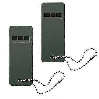 2 stuks 3-frequentie fluitje met sleutelhanger hoge decibel survival fluitje camping wandelen noodgeval survival fluitje outdoor gereedschap kaesi