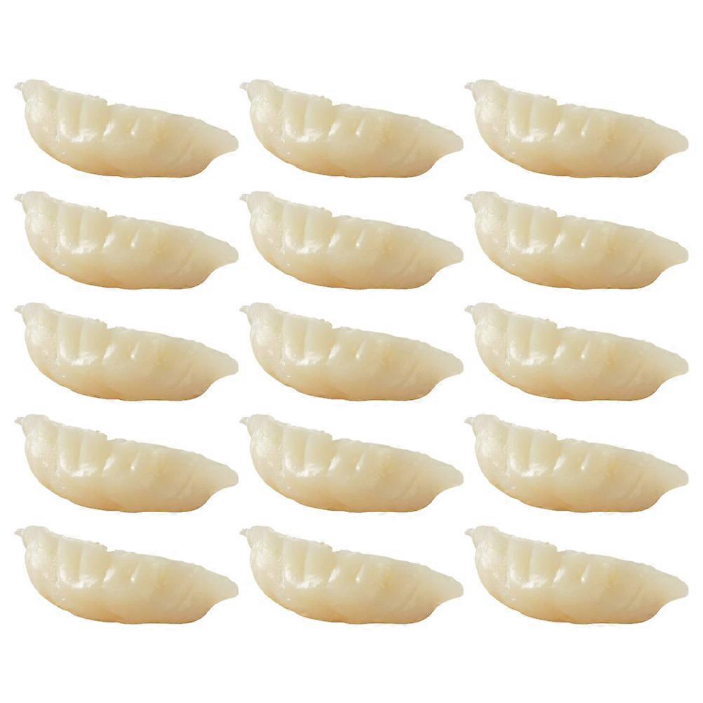 15Pcs Simulation Mini Dumplings Artificial Dumpling Model Fake Dumpling Props15