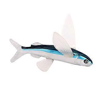 Realistic Flying Fish Figurine  PVC Model of Flying Fish and Stingray  Lifelike Ocean Creature Toy for Kids, Educational Marine Life Decoration