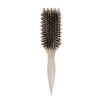 Lockenkamm aus Wildschweinhaar mit ergonomischem Griff für sanftes Styling und Entwirren aller Haartypen