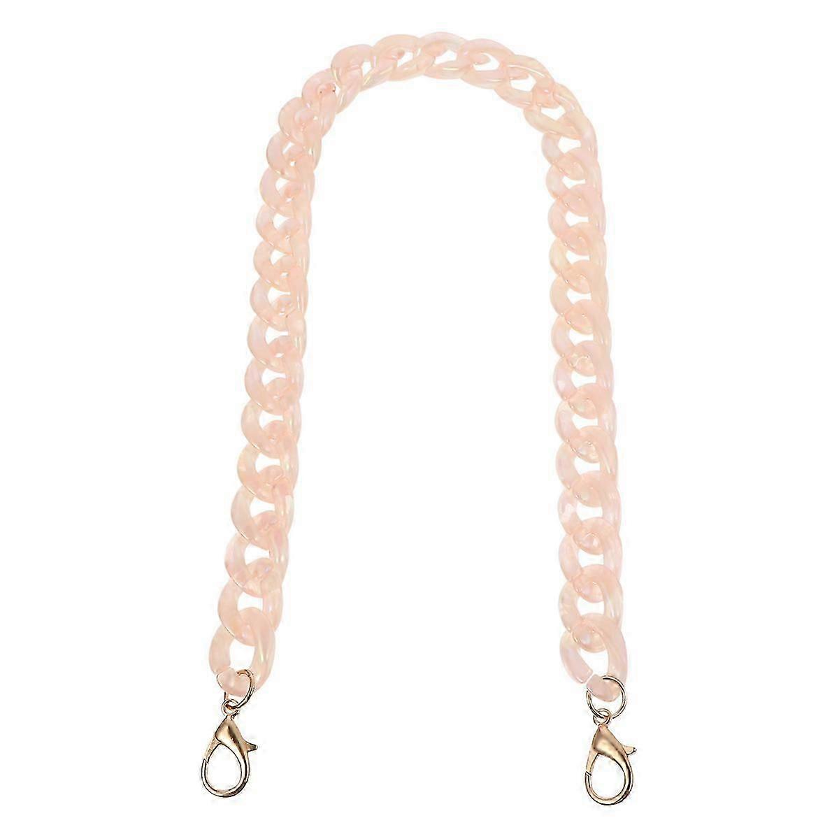 Fish Bone Chain Shoulder Strap | Versatile Bag Replacement Strap | 1Pcs Pink Resin