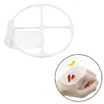 Acrylic Mixing Palette Set, Hygienic Transparent Tray for Easy Clean Makeup and Nail Art