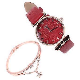1 Zestaw Lady Watch Bransoletka Zestaw Damski Zegarek Bransoletka Zestaw Bransoletek