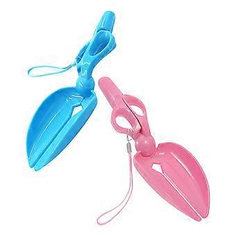 2pcs Pooper Scooper: Portable Dog Poop Scooper Cat Litter Scoop Picking Up Clip Litter Shovel For Yard Sand Grass Garden