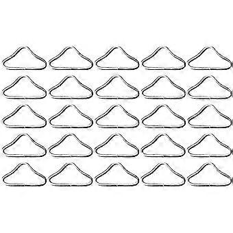 30pcs Trampoline Triangle Buckles Metal Triangle Ring Buckles Triangle Ring Connectors Webbing Clasps