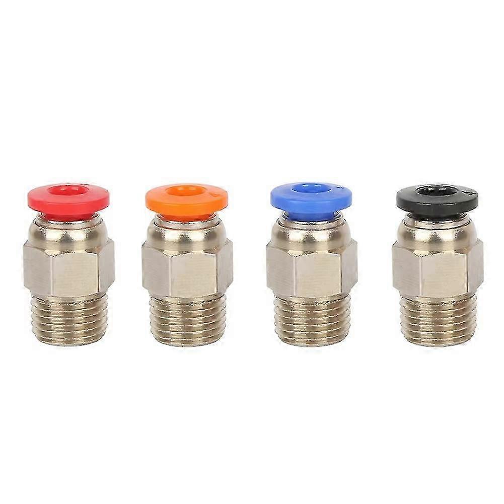 4Pcs PC4-01 Quick Connector Straight Through Pneumatic Connector