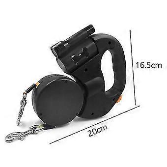 360 Rotatable 2 in 1 Retractable Pet Leash, Anti-Tangle Dog Walking Leash for Small Medium Dogs CO