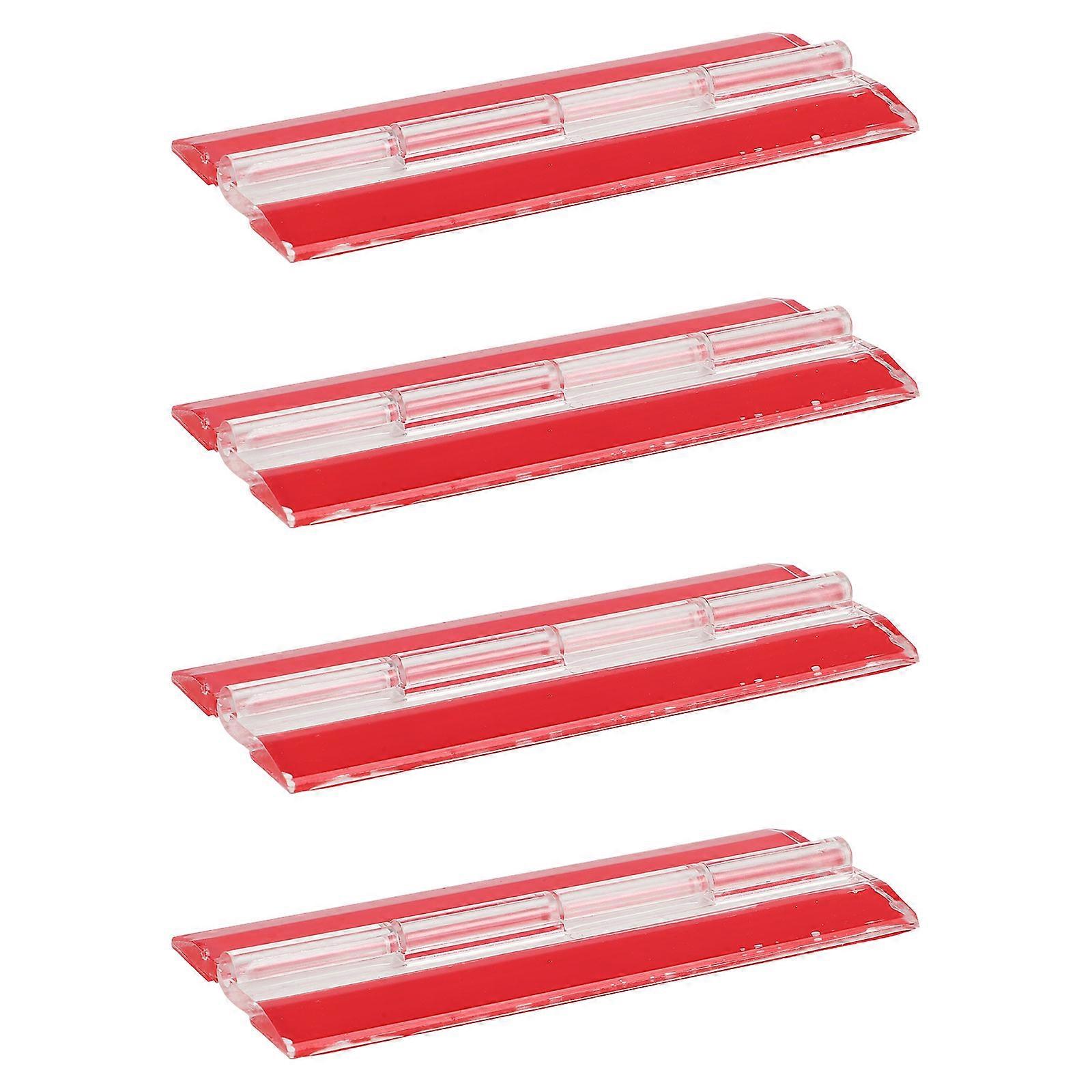 4Pcs Pack Transparent Self Adhesive Acrylic Hinges for Hardware Application