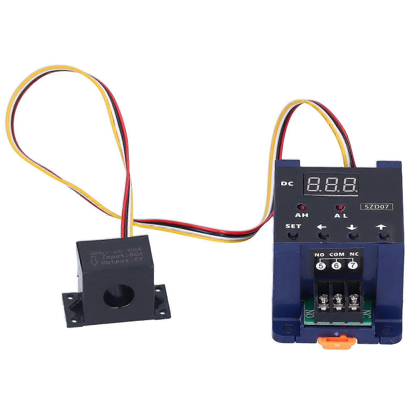 Digital Display Ammeter Current Sensing Switch with Overload Protection SZD07 DC8-35V