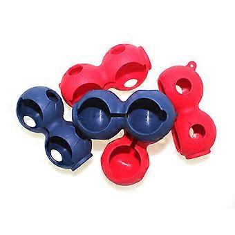 Portable Ball Case Silicone Protective Cover Holder with Keyring 9Pcs Set