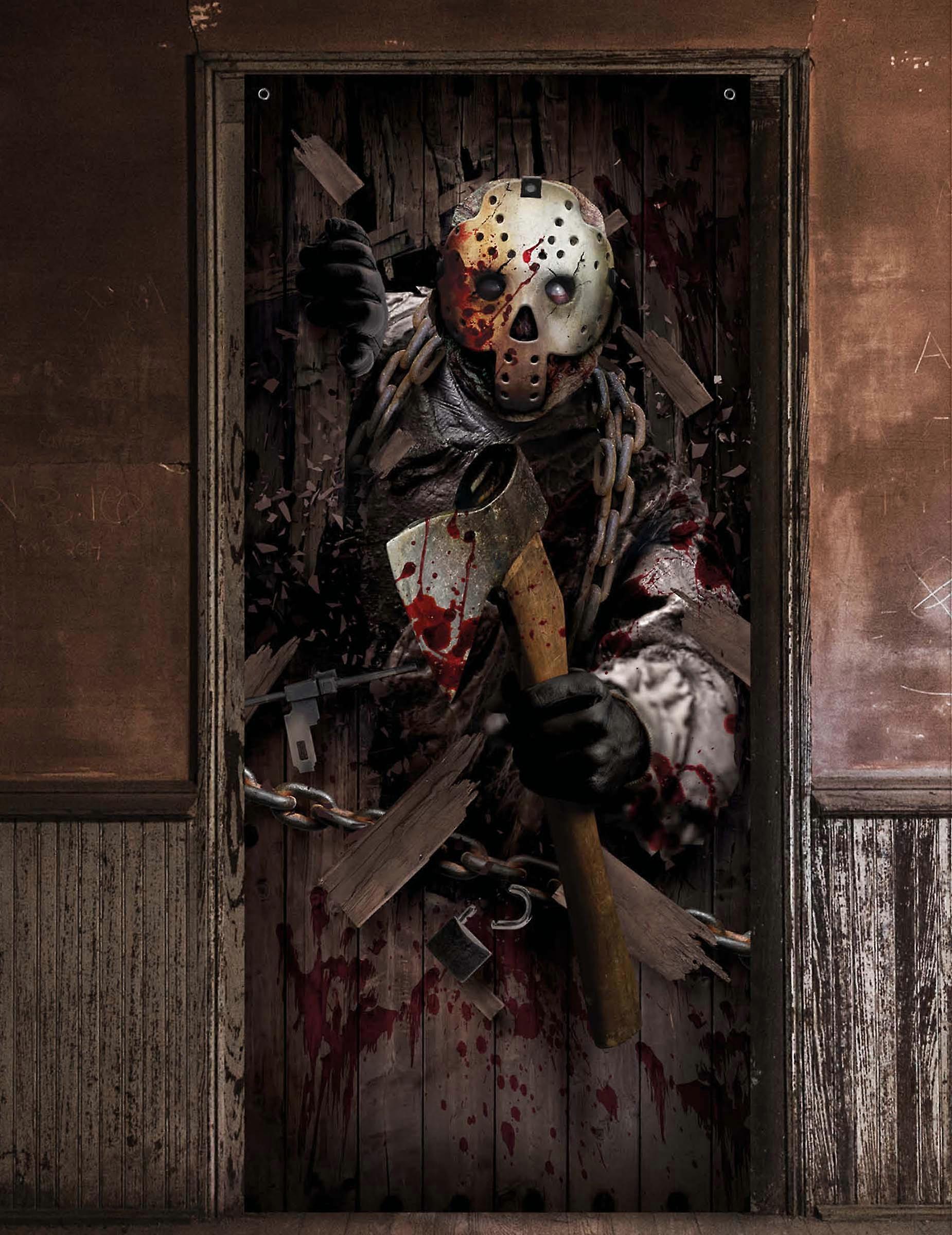 Axe Assassin Door Decoration 80 x 180 cm