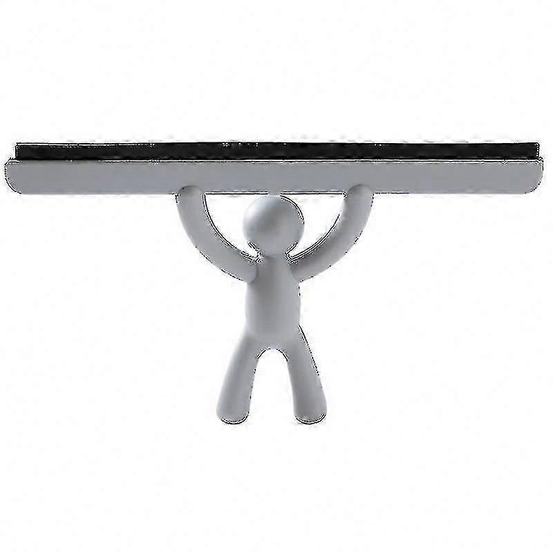 Shower Squeegee, Multifunctional Human-Shaped, White