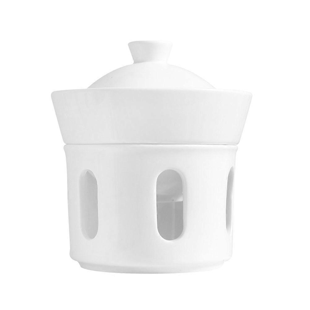 White Ceramic Multi-Function Cubilose Bowl for Household Use