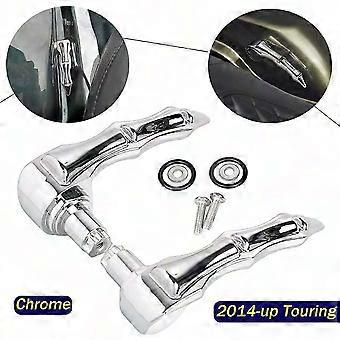 2X Sollevatore del coperchio della leva di chiusura della borsa laterale per Harley Touring Road Street Glide