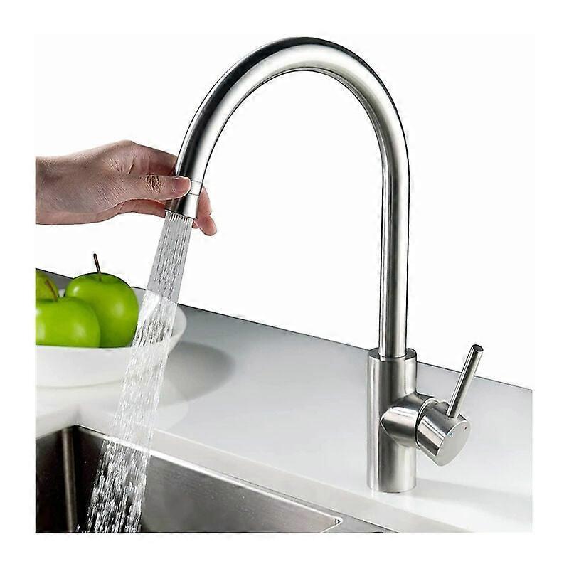 Contemporary Solid Brass Rotatable Kitchen Faucet