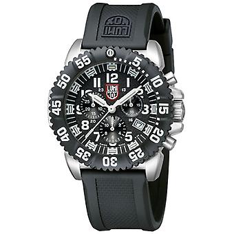 Luminox staal colormark Chronograph 3180 serie Quartz analoge man horloge met LX3181 rubber armband