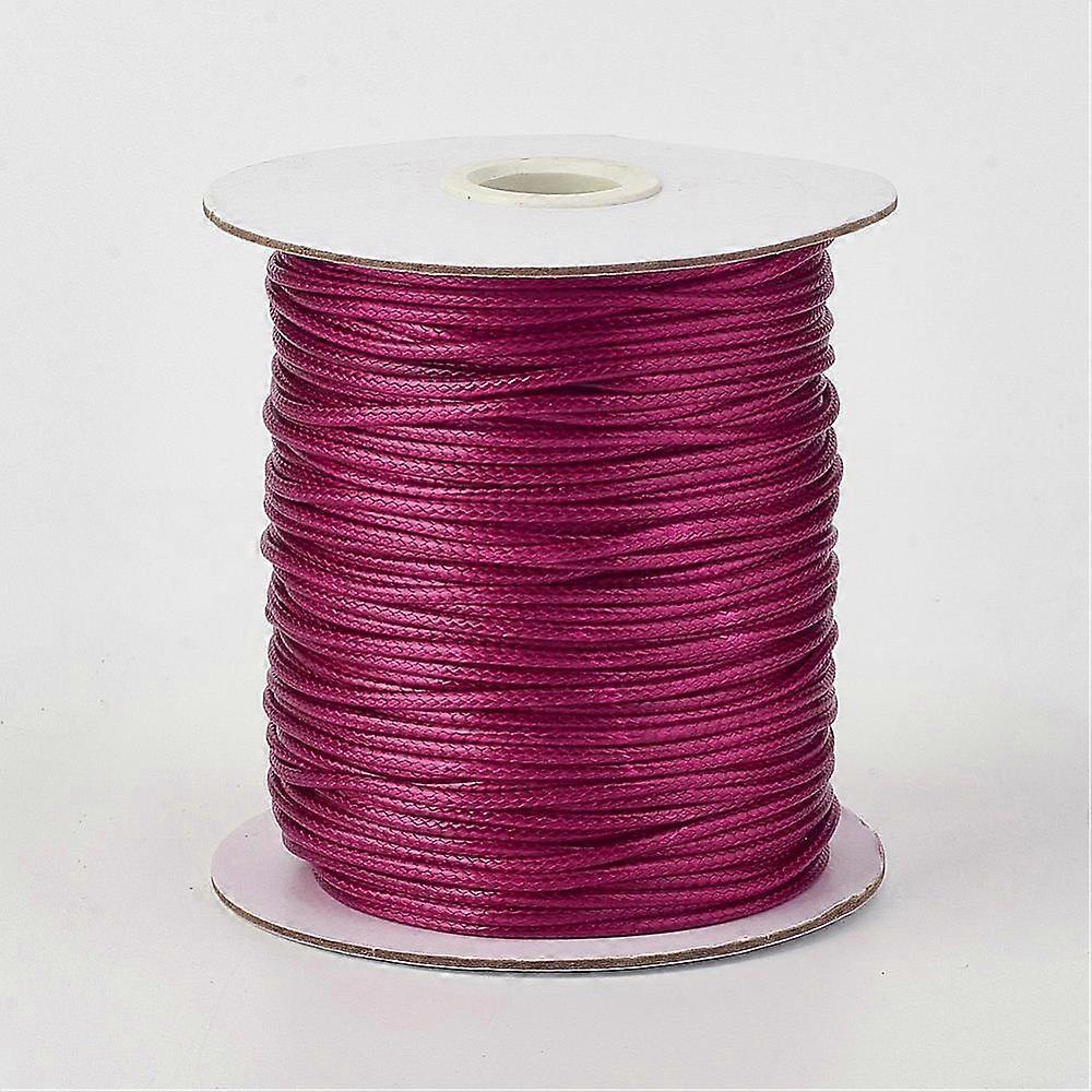 1roll  Waxed Polyester Cord Medium Violet Red 2mm 90yards/roll(80m/roll)