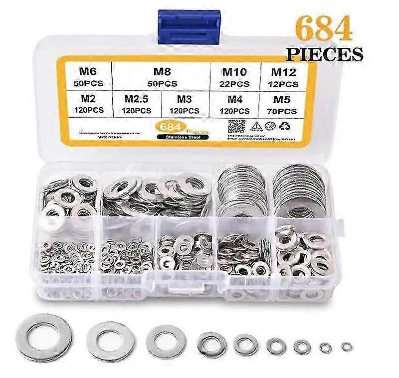 304 Stainless Flat Washer Variety Pack