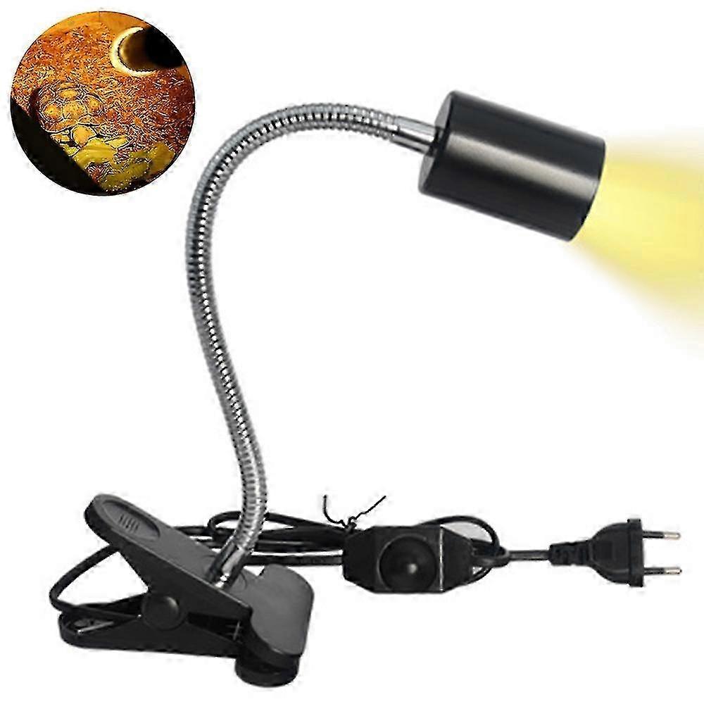 clampable lamp socket with switch for turtles, aquarium lamp holder