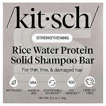 2 x Kitsch, Strengthening  Solid Shampoo Bar,  Rice Water Protein, White Tea & Mandarin, 1 Bar, 3.2 oz (91 g)