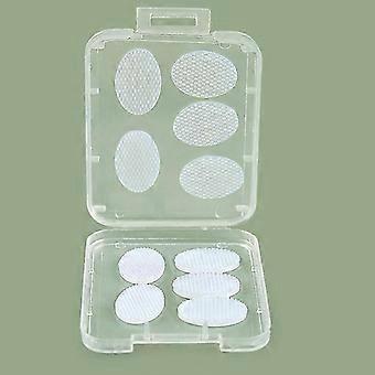 Silicone Anti-Slip Bra Strap Protectors, Oval Shape, Transparent, 10 Pack, for All Bra Styles & Active Wear