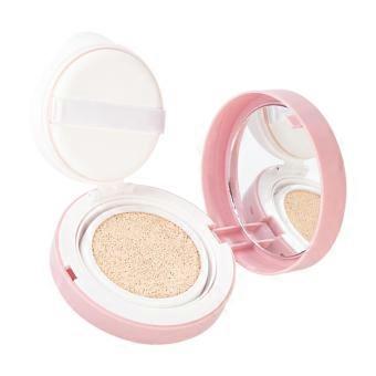 Portable Cushion BB Cream Compact for Daily Wear, Light Tone Face Makeup with Makeup Applicator for Carry Bag Use and Commute Routine  i white