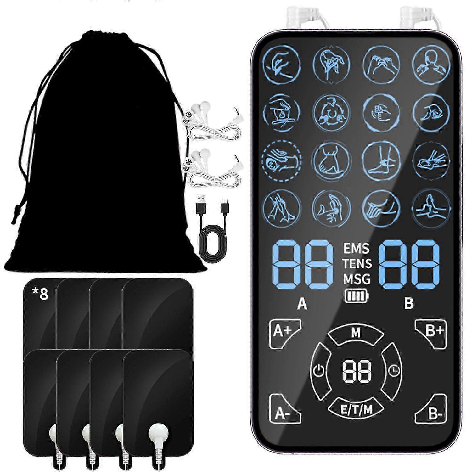 16-Mode Quad-Channel TENS EMS Device