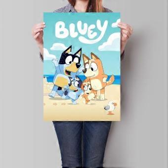 Bluey TV Series jigsaw puzzle game for adults and kids