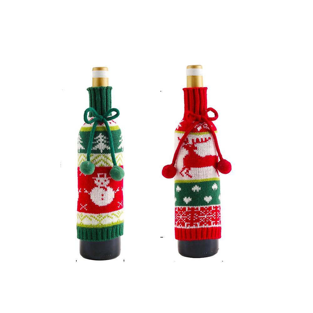 2pcs New Christmas Wine Jacket Pxcl