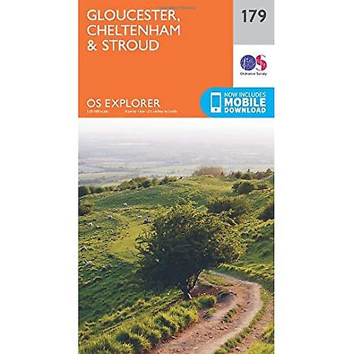 Stroud, Cheltenham y Gloucester de mapa (179) OS Explorer
