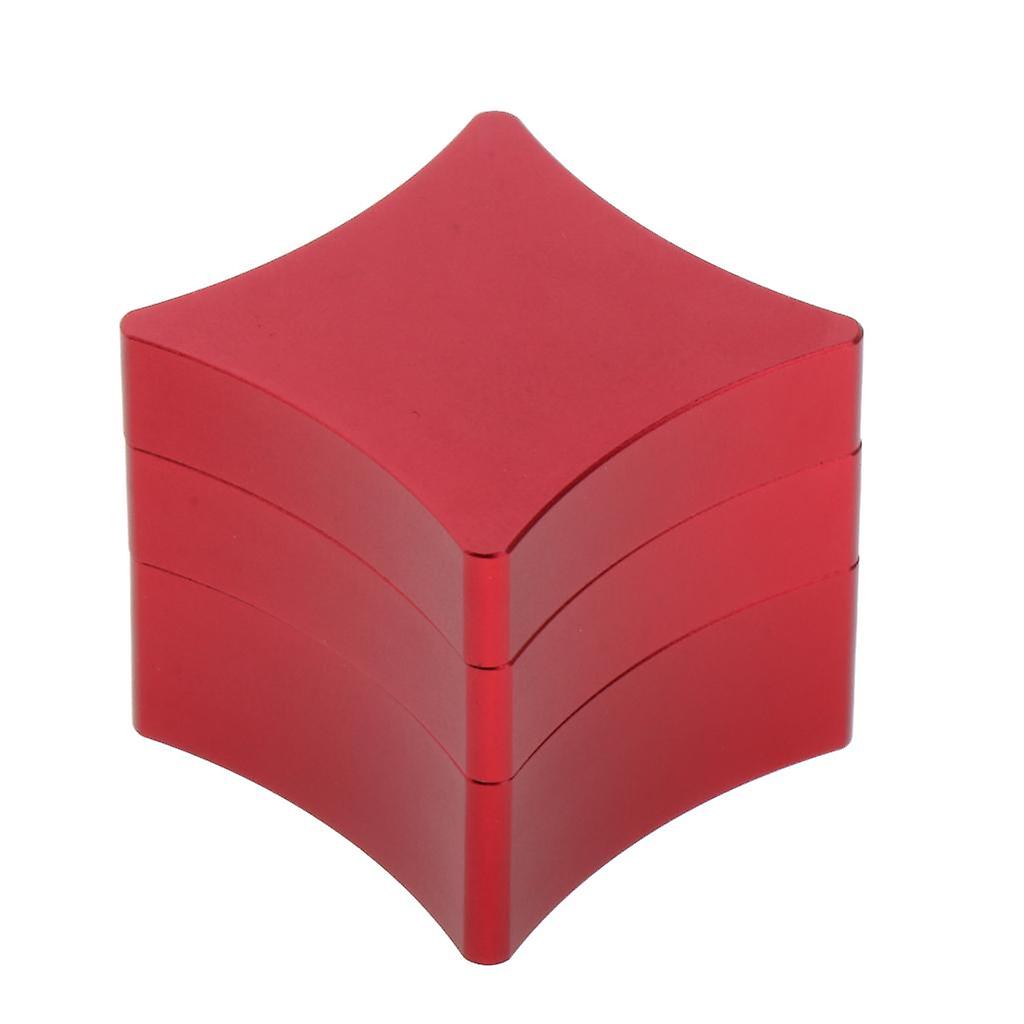 Billard Queue Kreide Etui Halter abnehmbare Kreide Träger Metall Box Rot