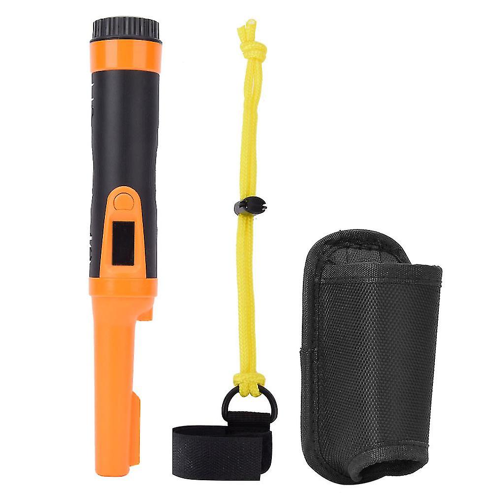 Hs-10 Metal Detector Ip68 Waterproof Handheld Lcd Tester Positioning Bar Orange/greenorange
