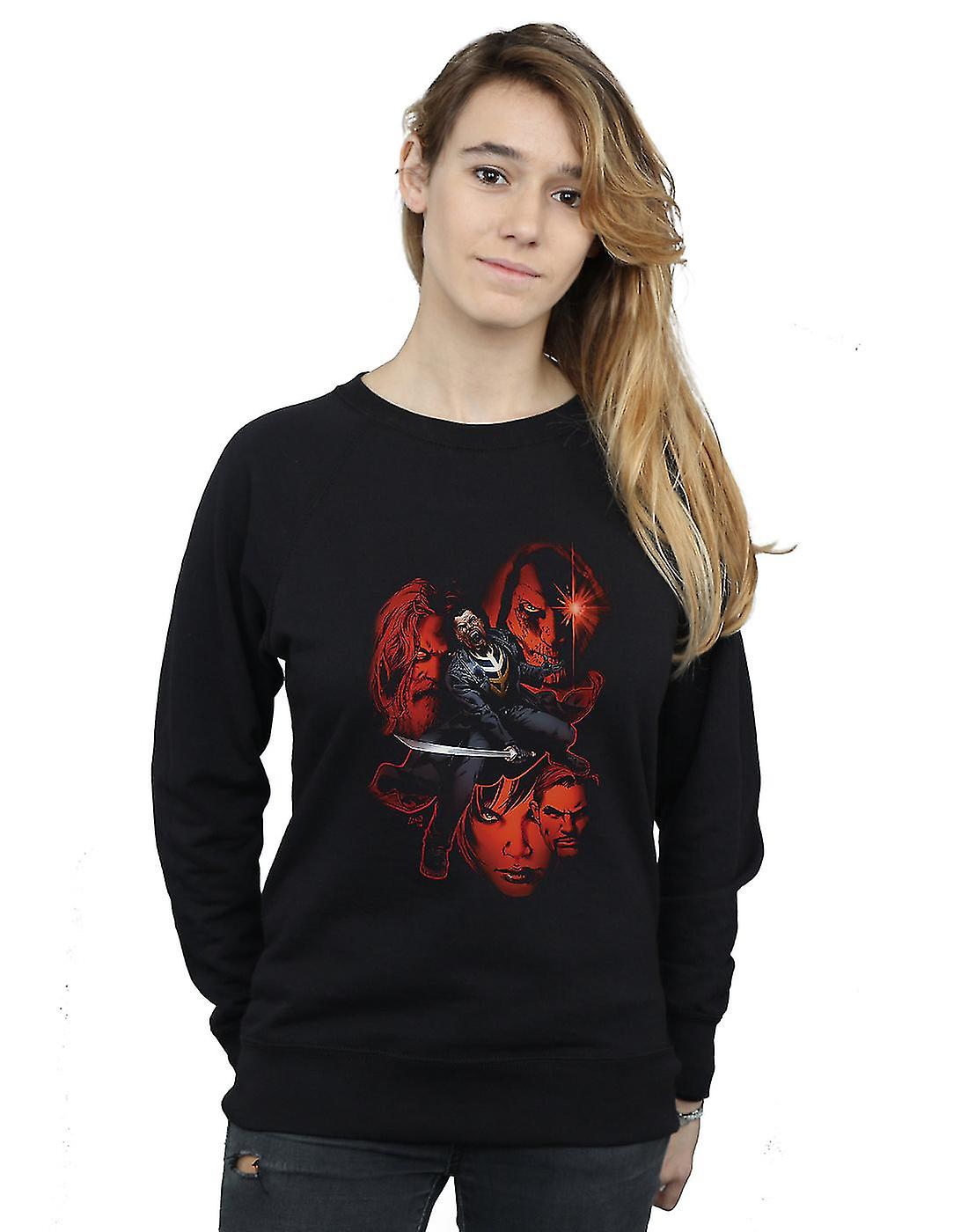 Marvel Women's Blade Faces Sweatshirt