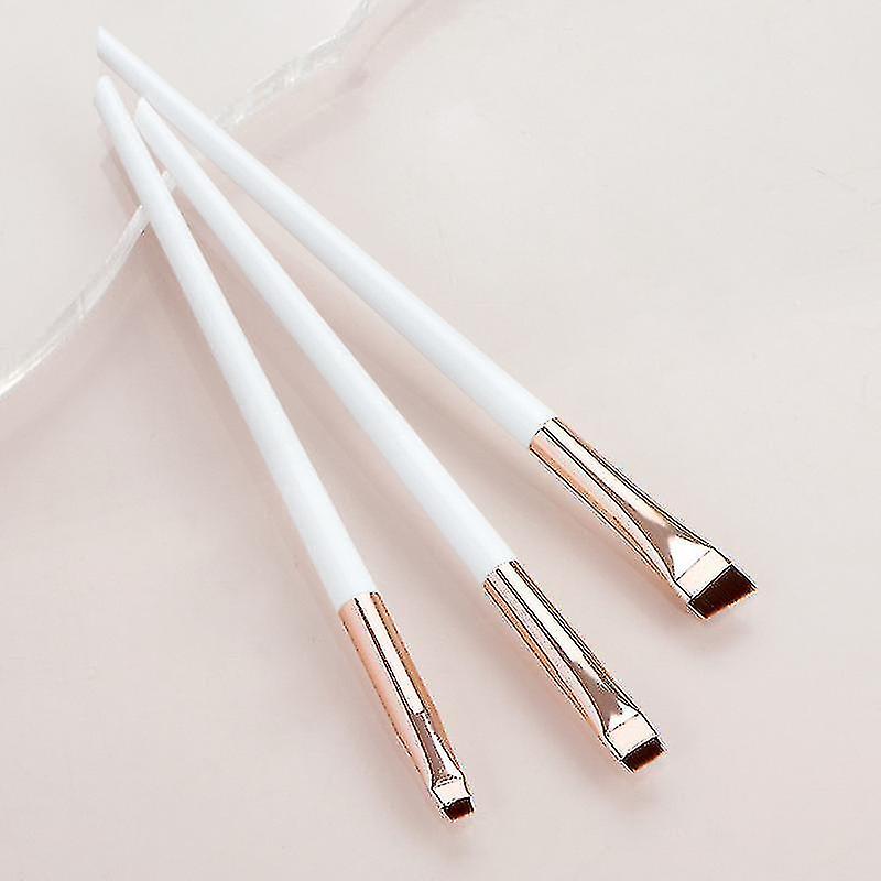 3Pcs Super Thin Flat Make up brush Eye-shadow Eye brow liner Eyeliner Brush Sharp Multipurpose Professional Beauty Cosmetic Tool
