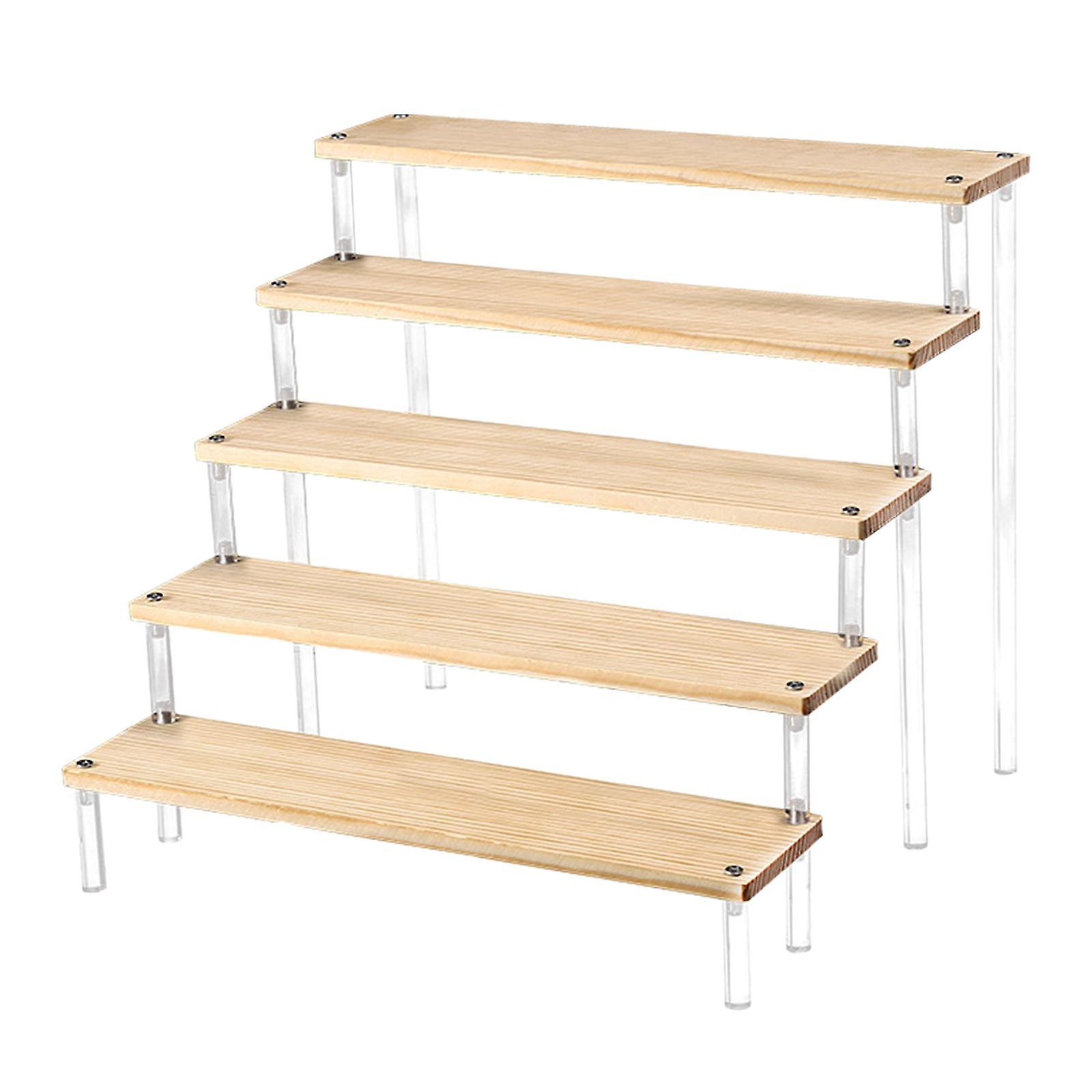 Transparent Acrylic Display Riser Shelf Organizer for Model Cosmetic Perfume