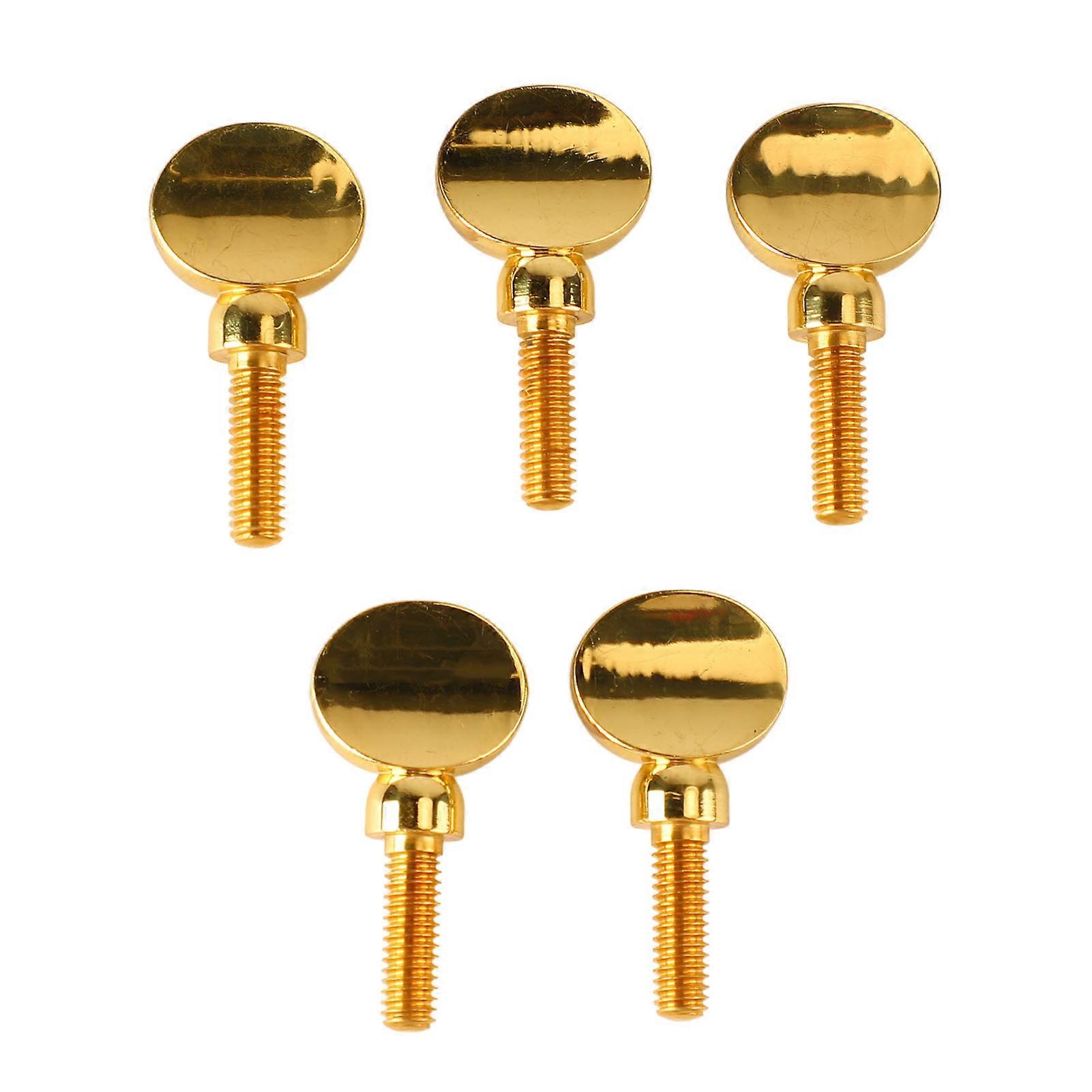 5 Pcs Saxophone Neck Receiver Tightening Screw Brass High Hardness Sax Neck Screw